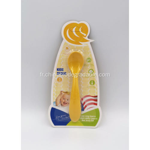 Spoon pour enfants de haute qualité convivial à base de maïs à base de maïs